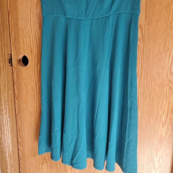 Torrid aqua ponte skater mini dress short sleeve size 10 - Picture 6 of 14